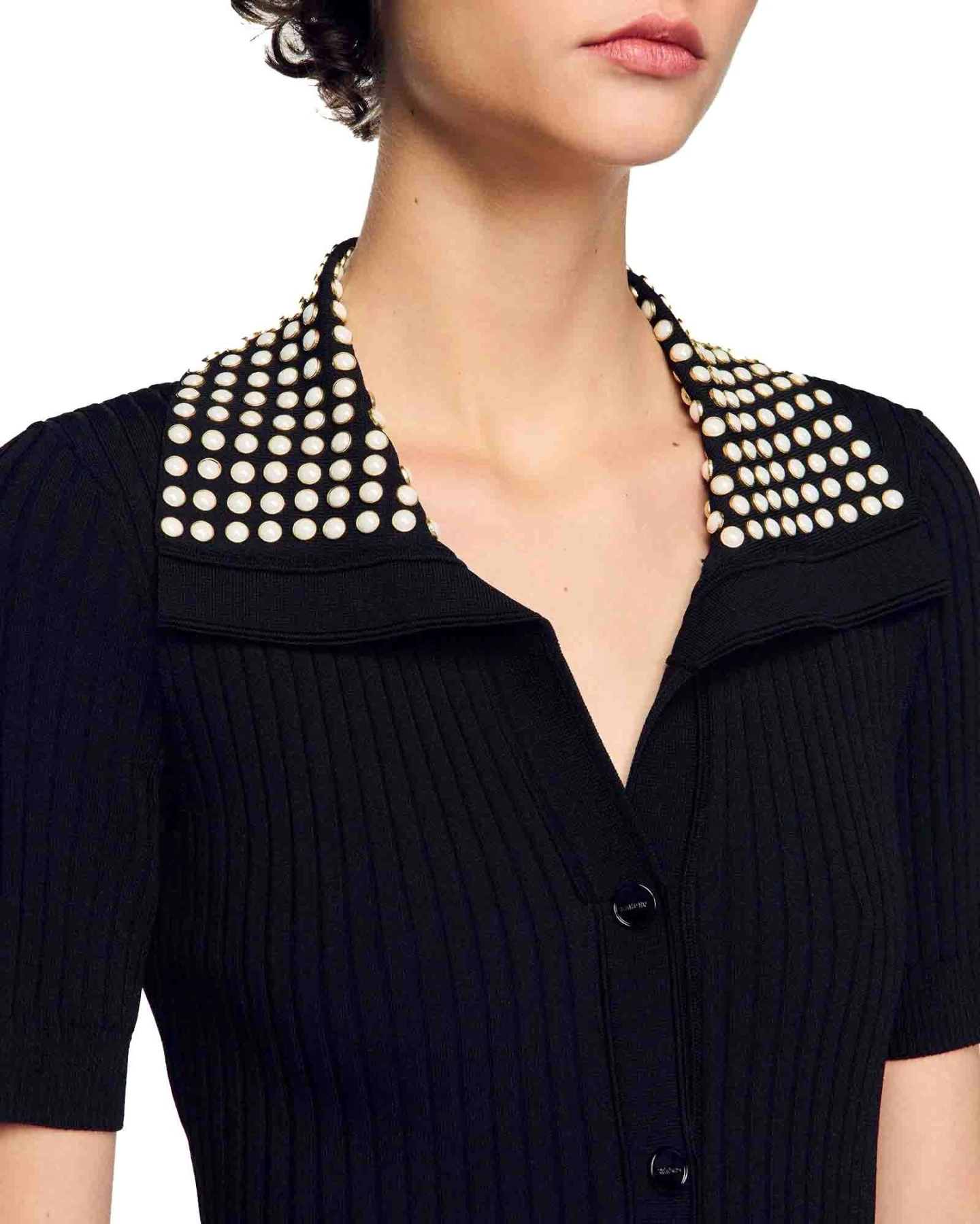 Knit Maxi Dress with Studs Gallery
