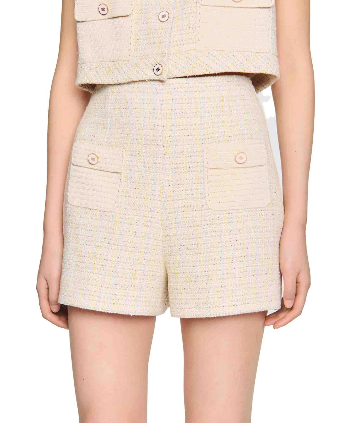 Decorative Tweed Shorts Gallery