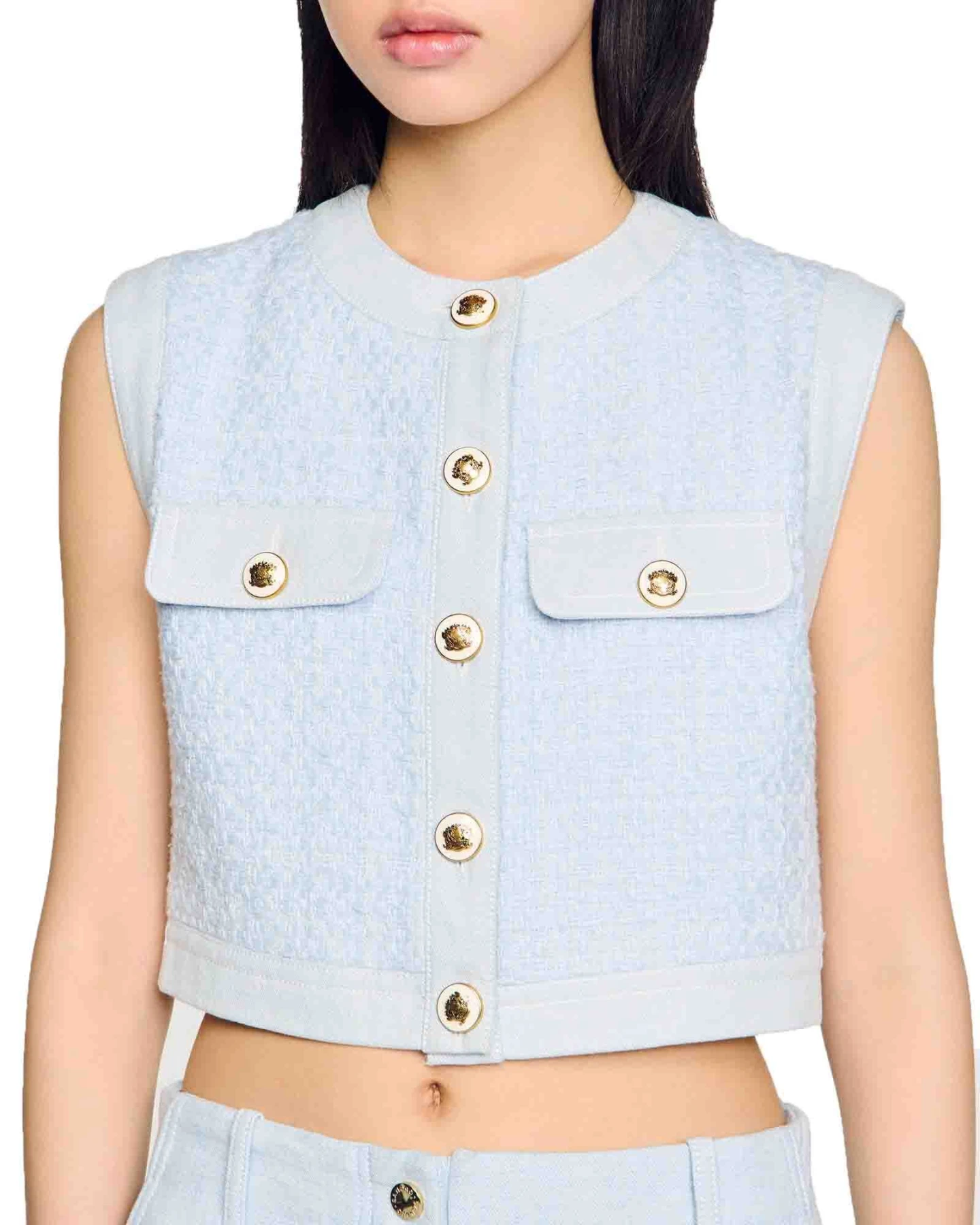 Short Sleeve Tweed Jacket Gallery