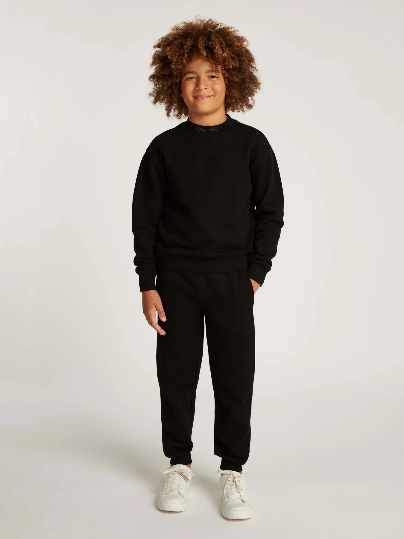 Embroidered Logo Terry Sweatshirt And Jogger Set Gallery