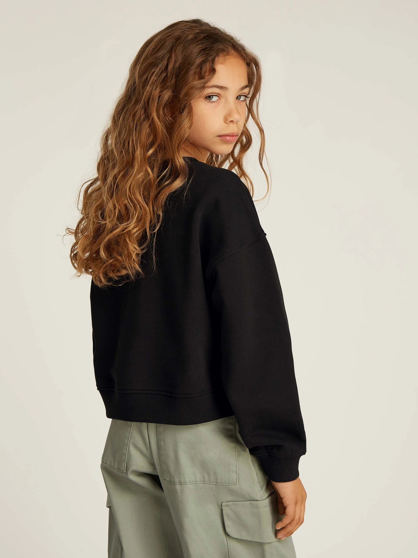  Kids Girls Glitter Monologo Sweatshirt Gallery