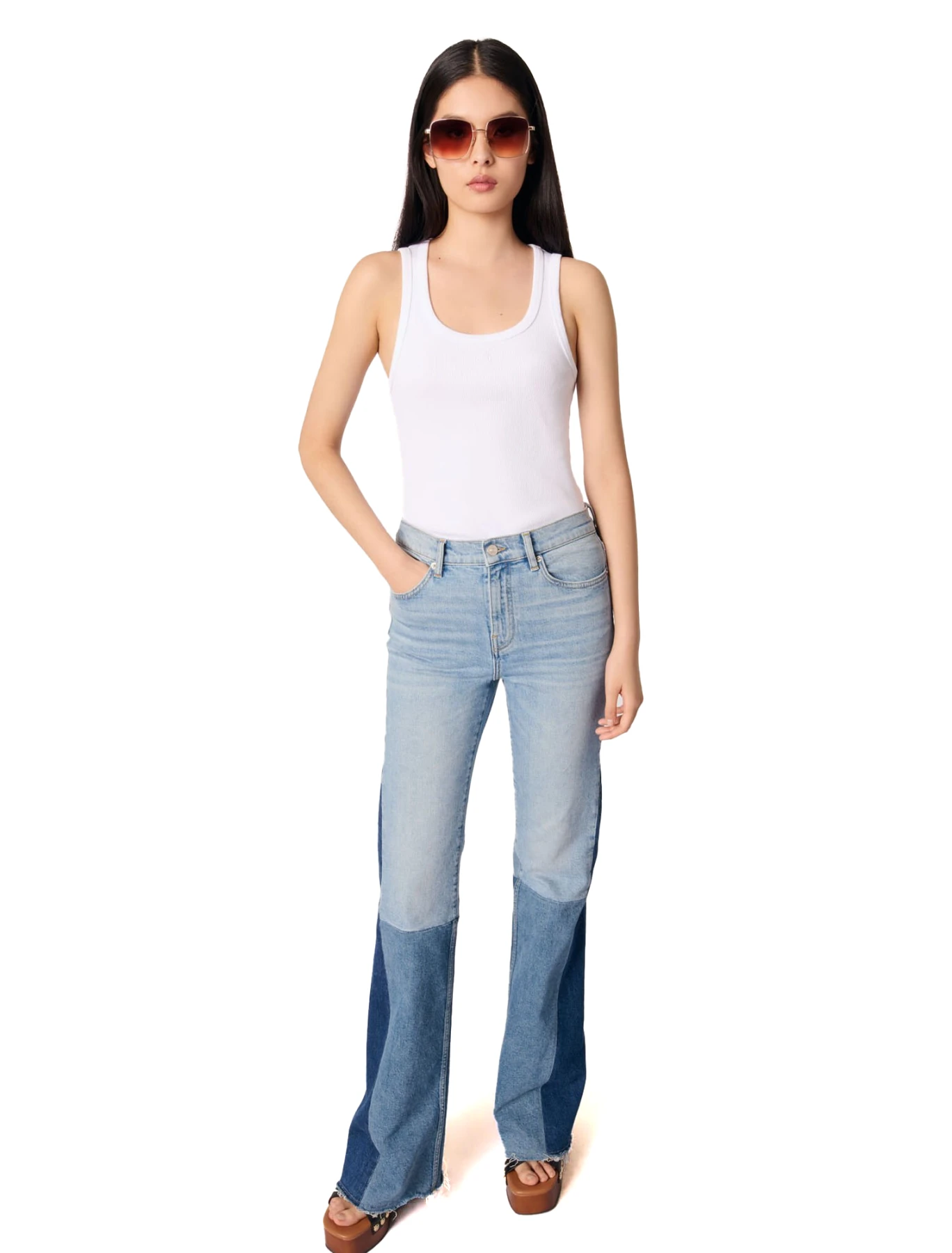 Tricolour Patchwork Jeans Gallery