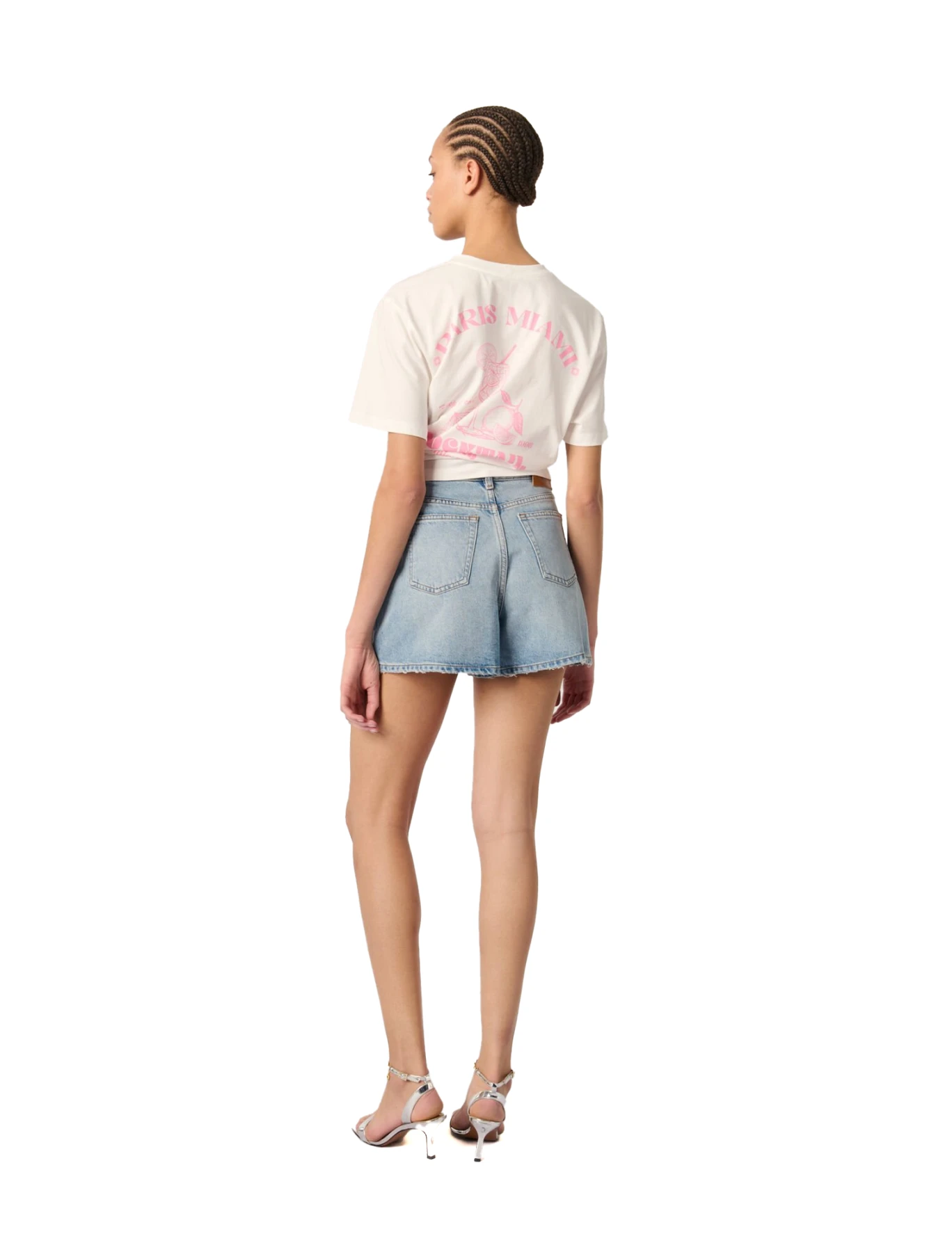 Studded Denim Shorts Gallery