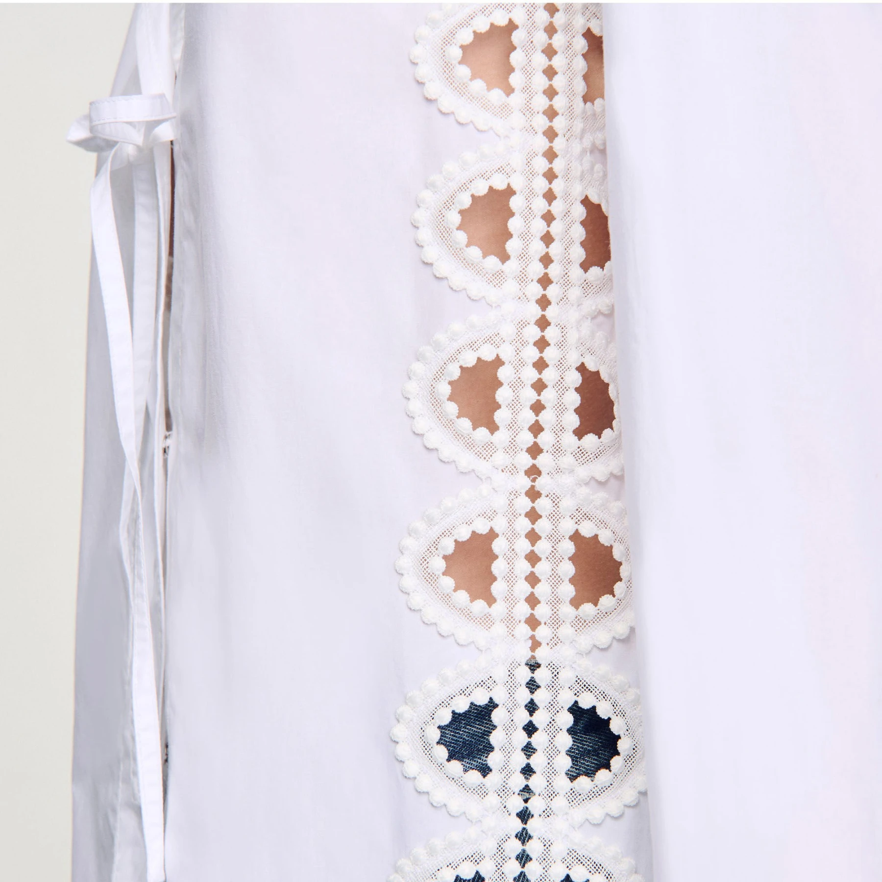 Openwork Poplin Shirt Gallery