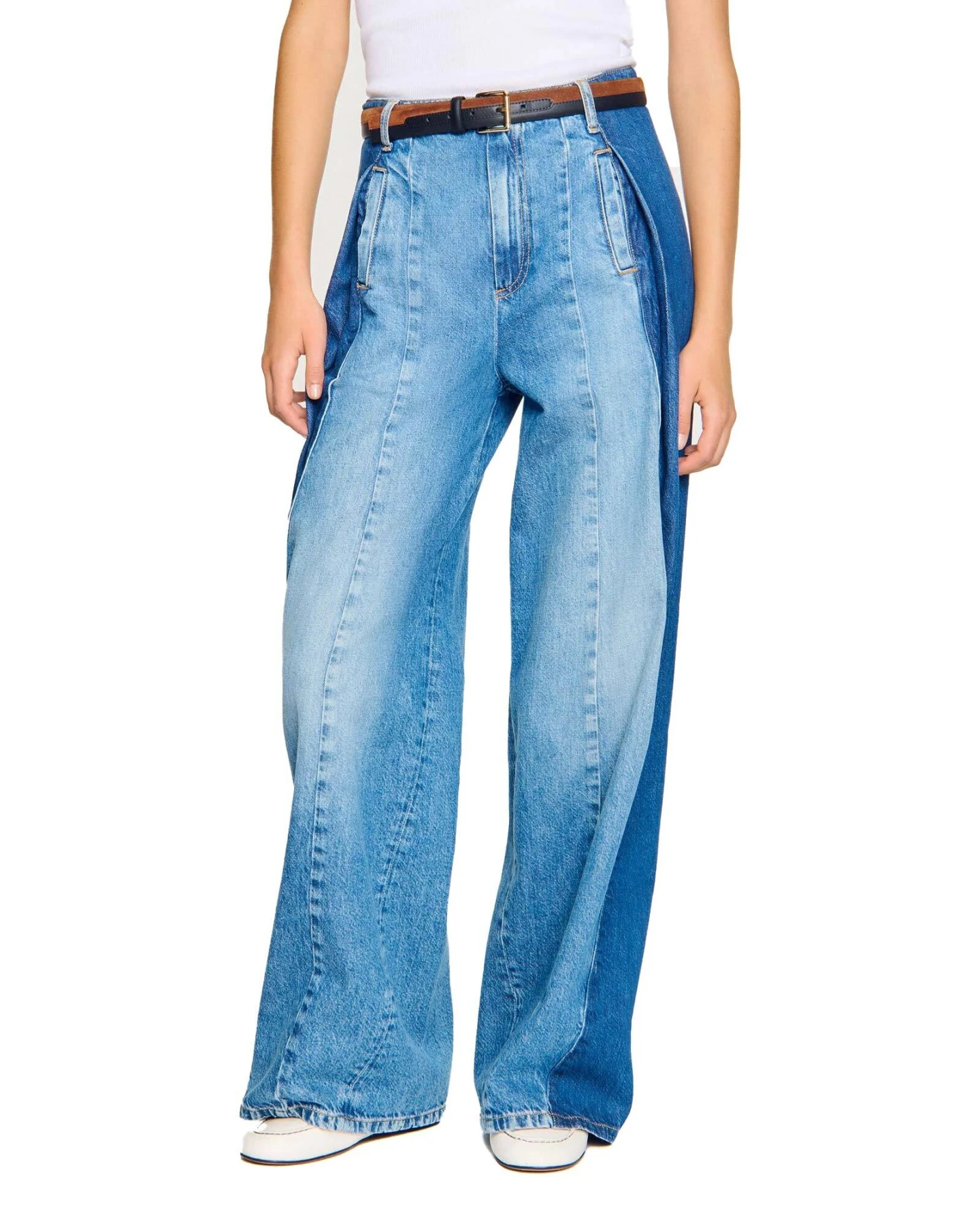 Jeans with Contratsing Panels Gallery