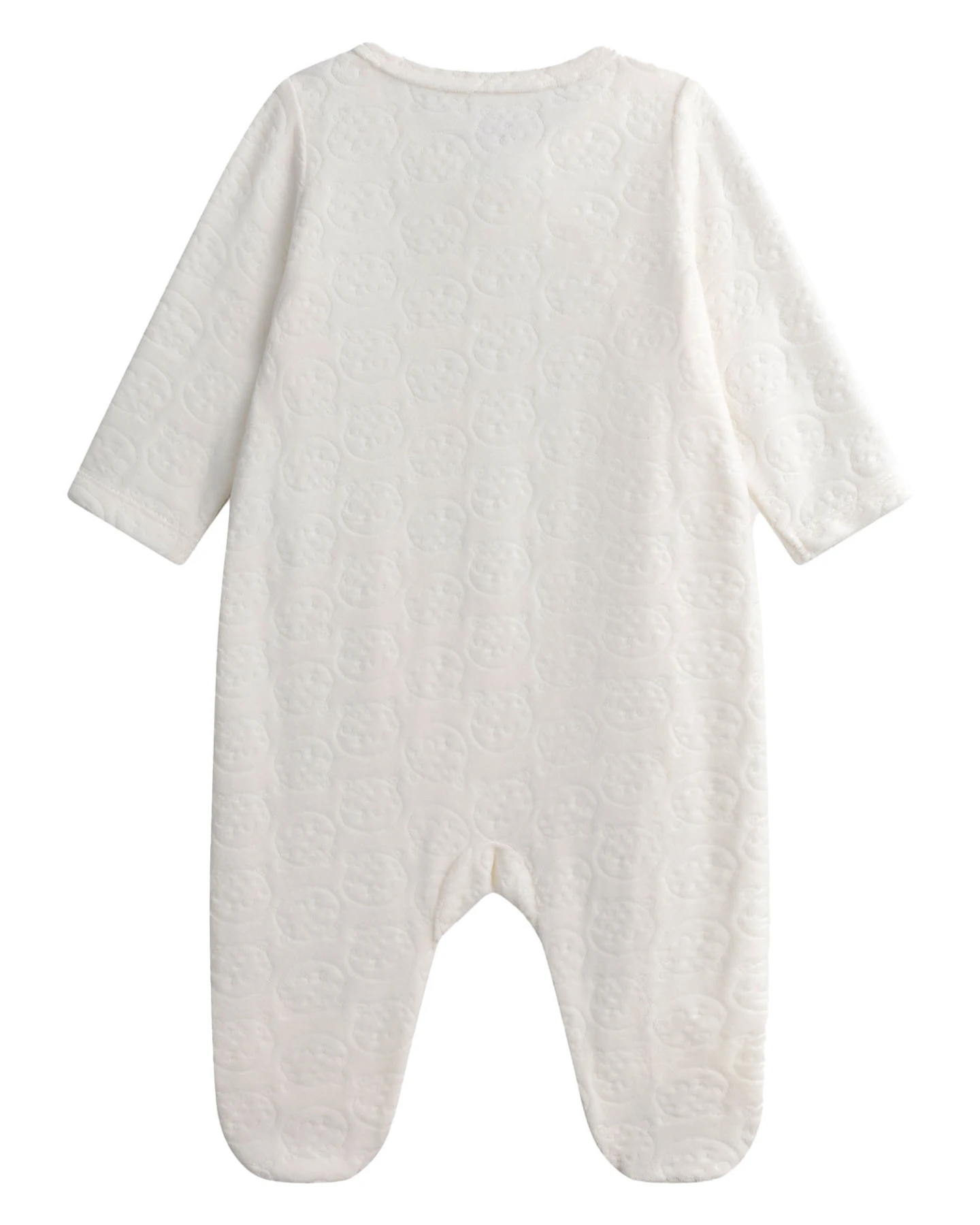 Fancy Ecru Velour Rompers Gallery