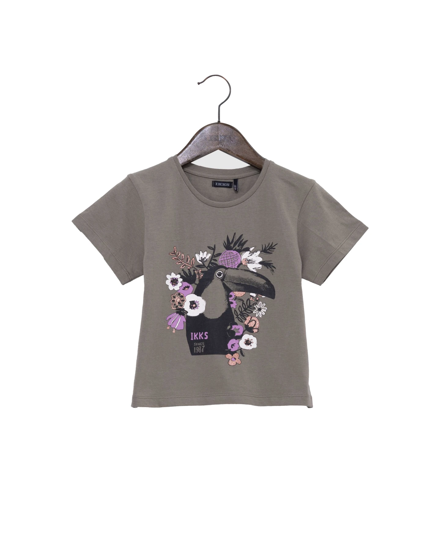  Flower Print Short Sleeve T-shirt  Gallery