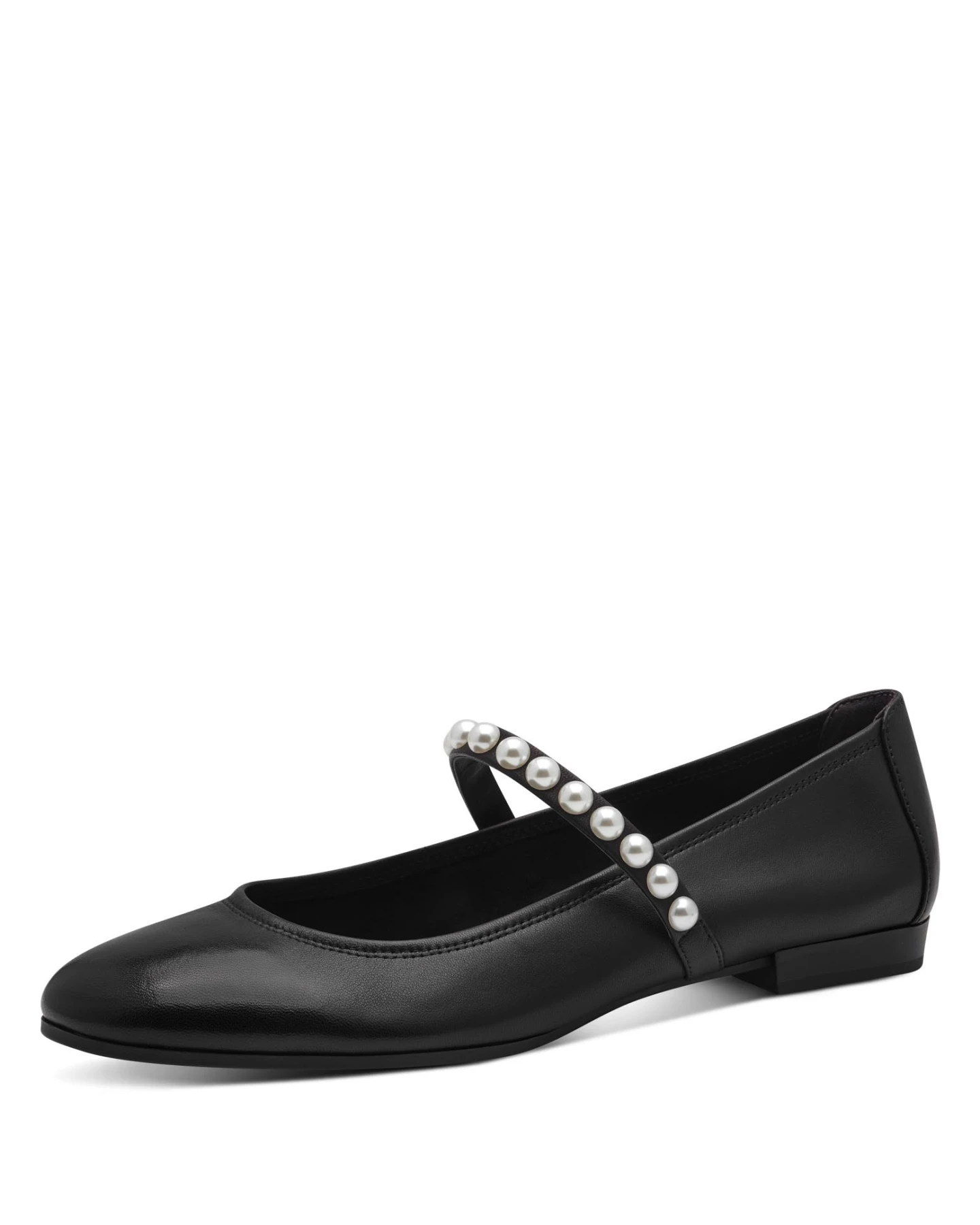  Pearl Embellished Mary Jane Flats Gallery