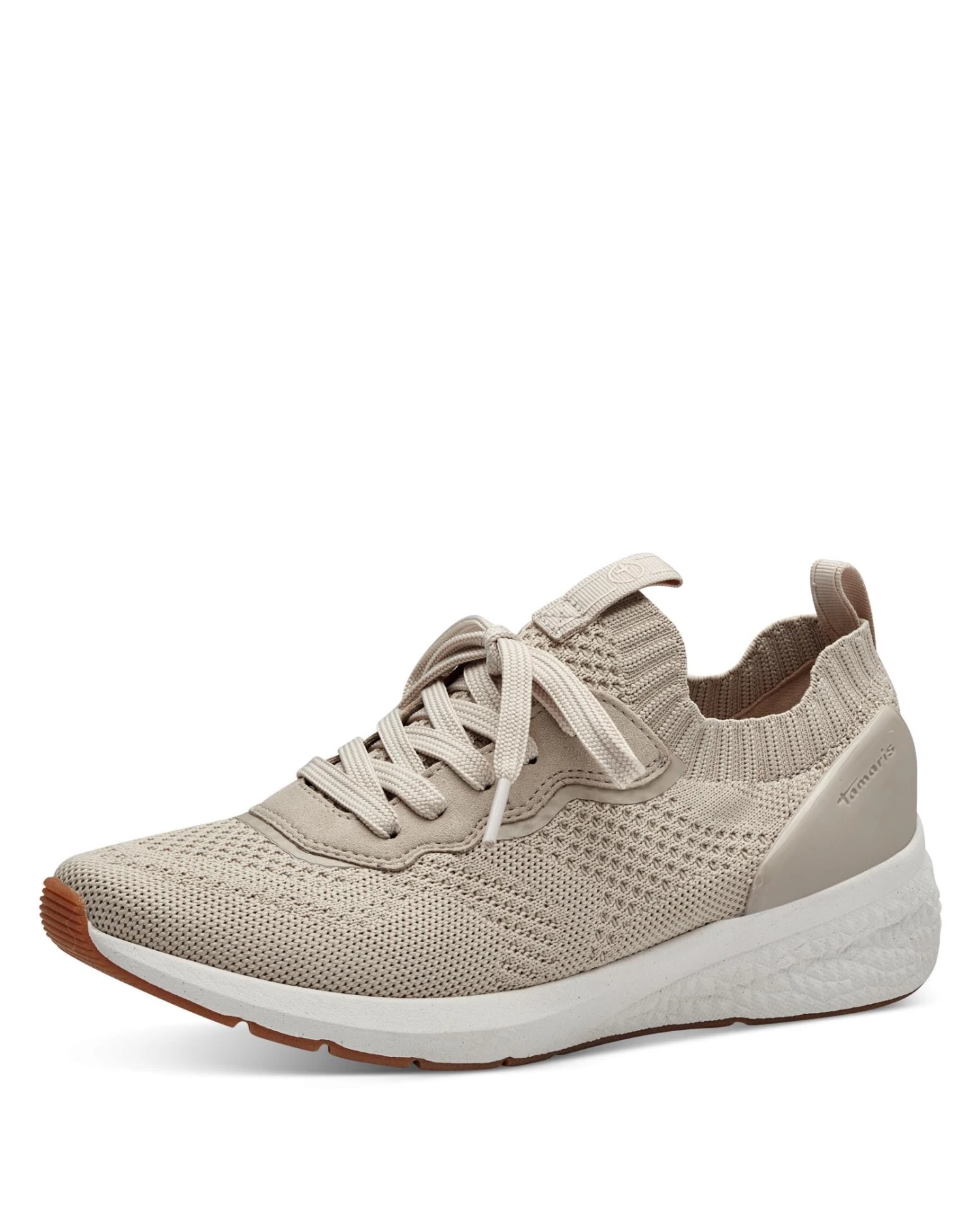  Textured Sole Lace-Up Sneakers Gallery