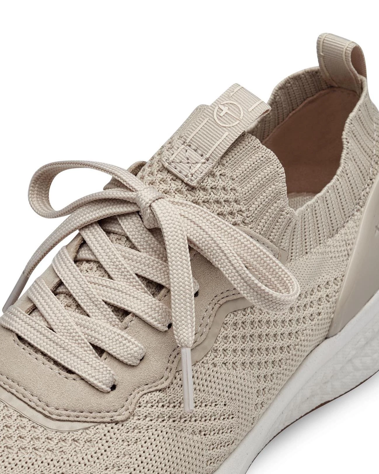  Textured Sole Lace-Up Sneakers Gallery