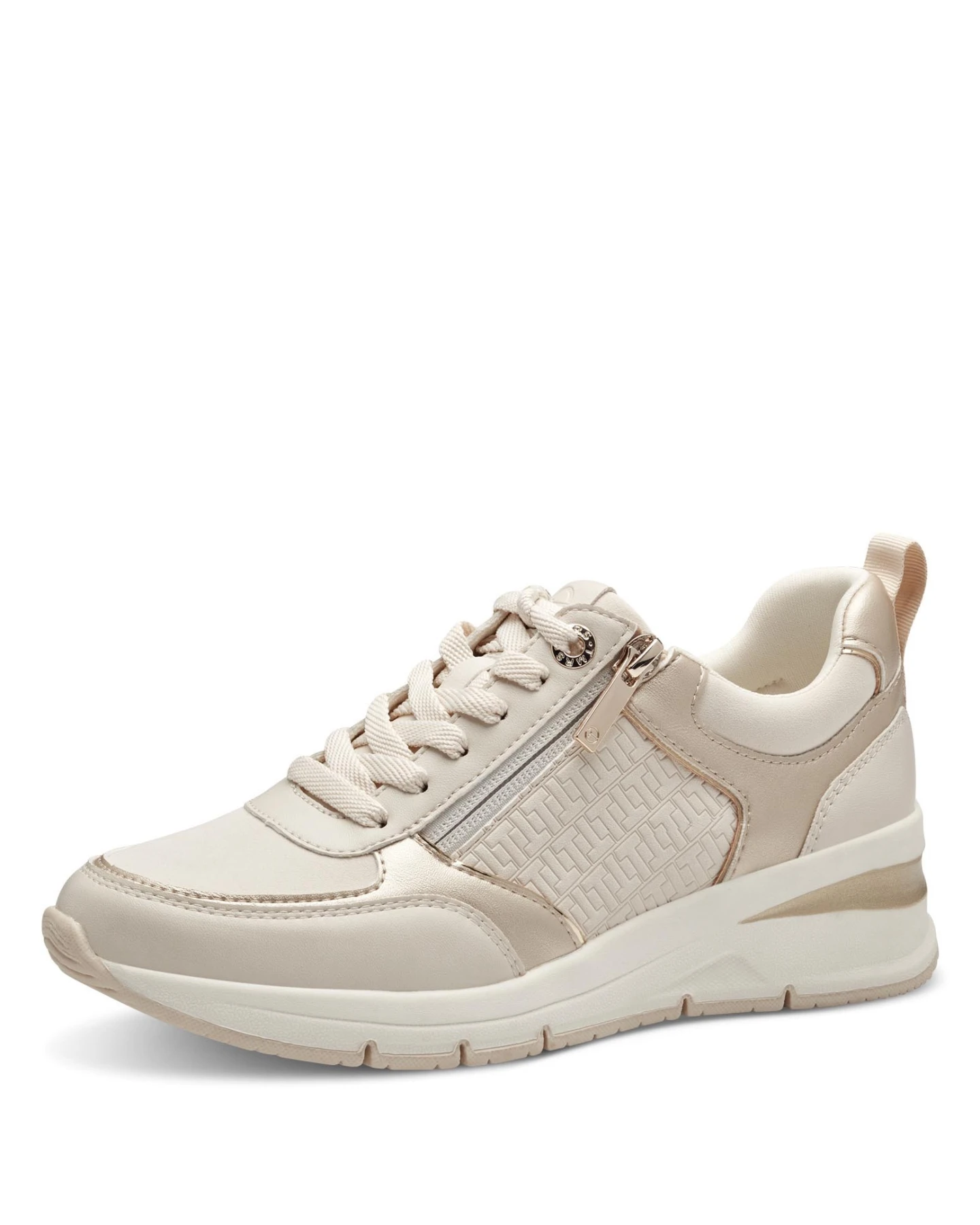  Embossed Side Zip Sneakers Gallery