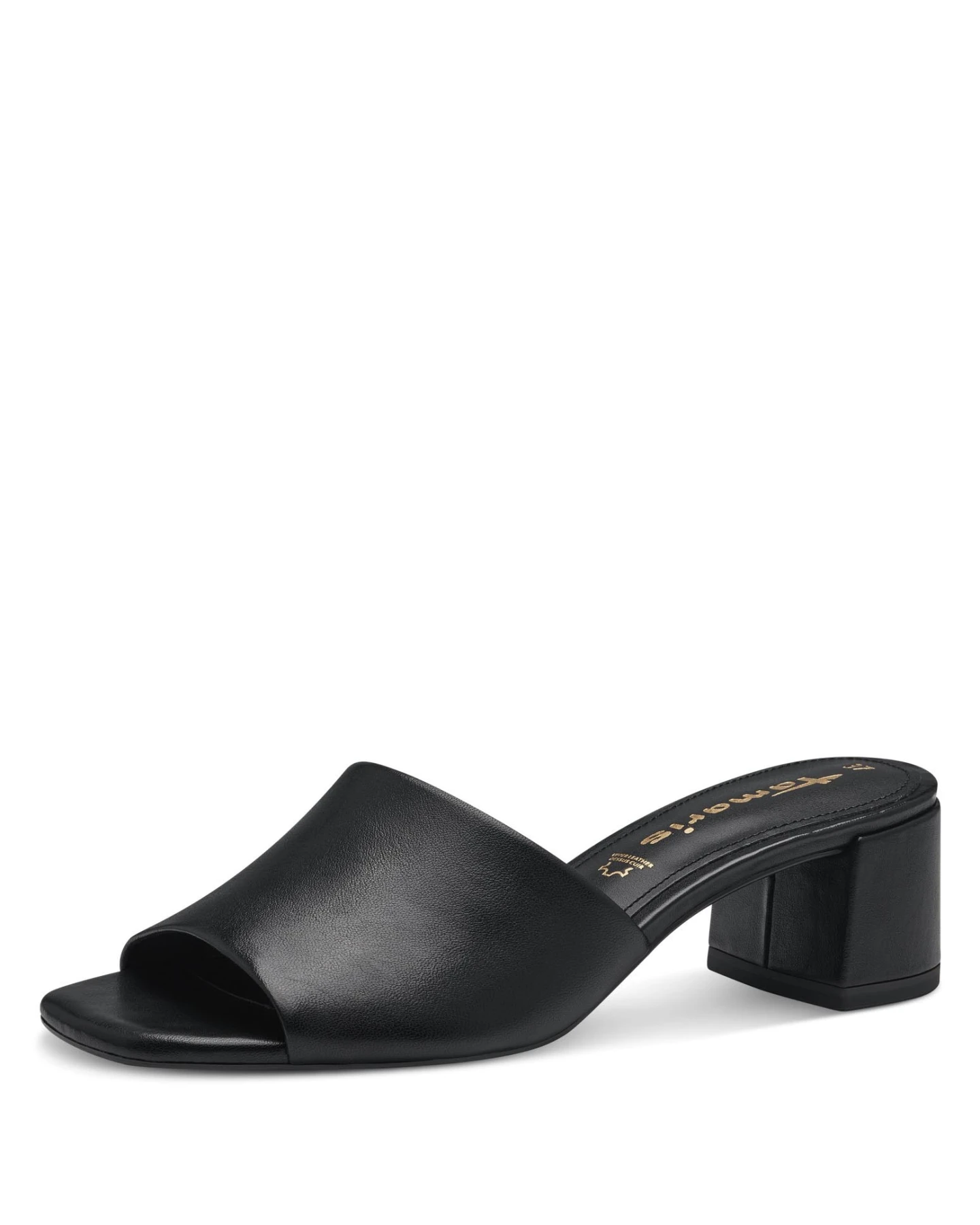  Leather Block Heel Mules Gallery