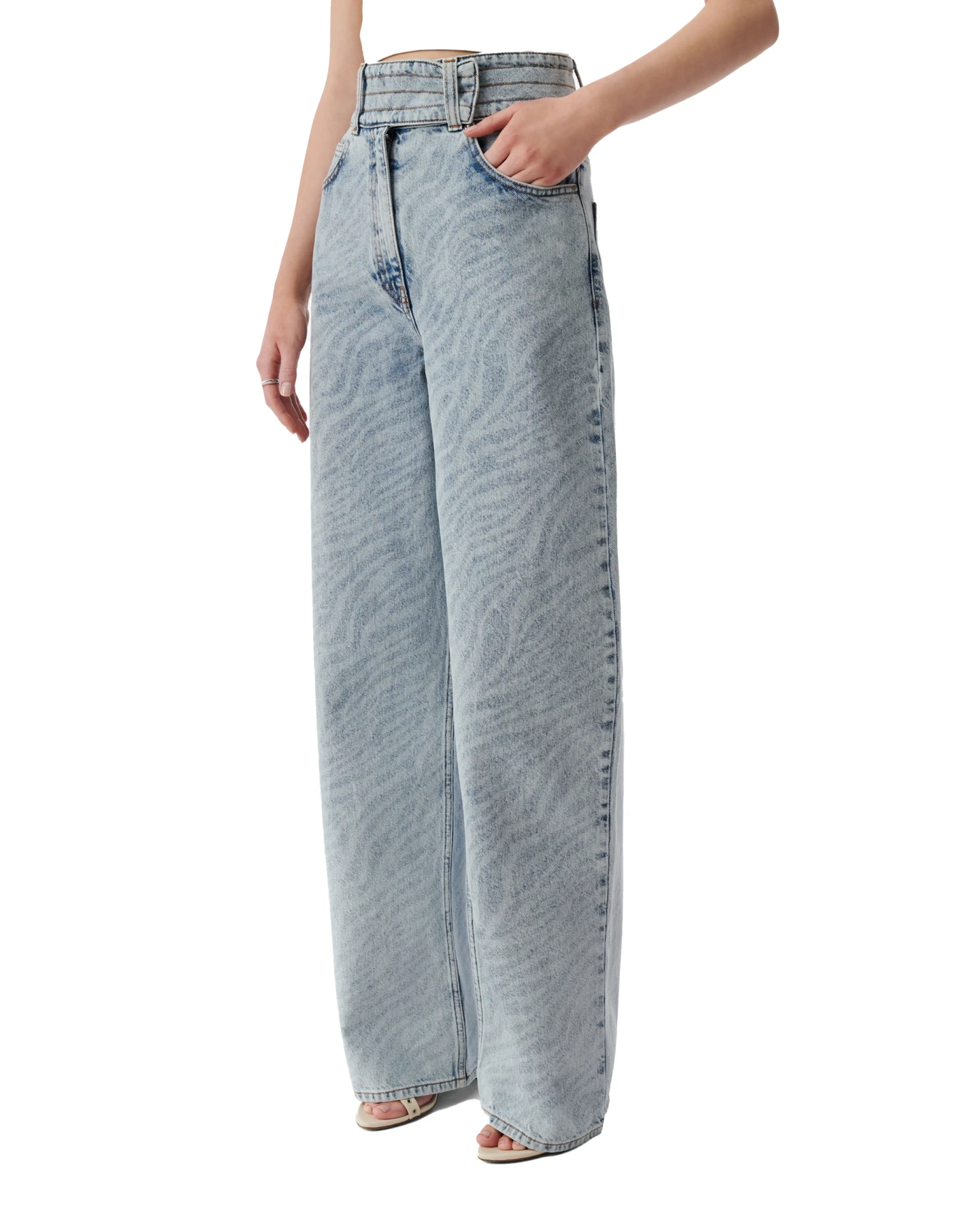 Zebra Print High-Waisted Jeans Gallery