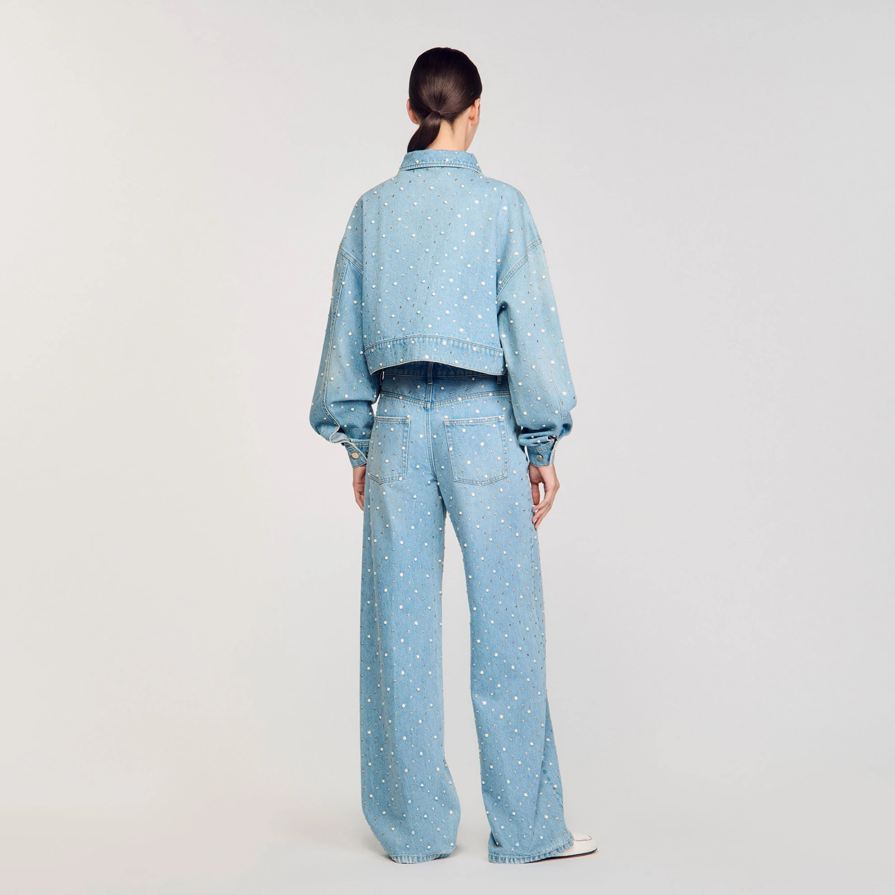 Beaded and Rhinstone Denim Jacket Gallery