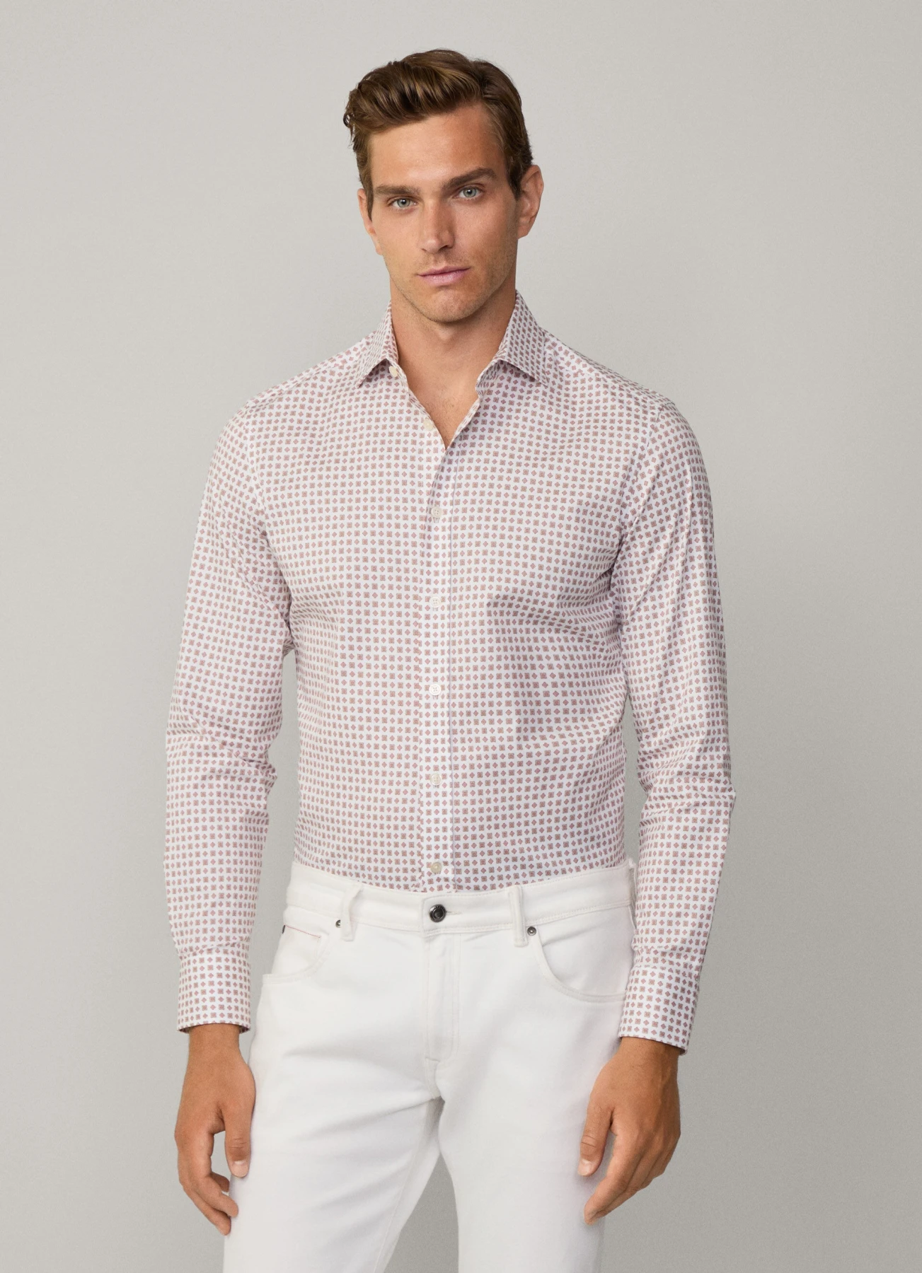 Tailored Fit Foulard Print Shirt Gallery