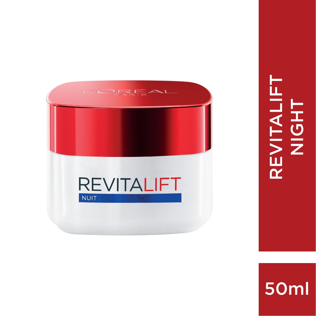 L'Oréal Paris® Revitalift Night Cream is enriched with Advanced Pro-Retino an anti-wrinkle and extra-firming formula which helps to fight the signs of ageing and gives you a younger and smoother looking skin.

The formula is also enriched with Fibrelastyl Gallery