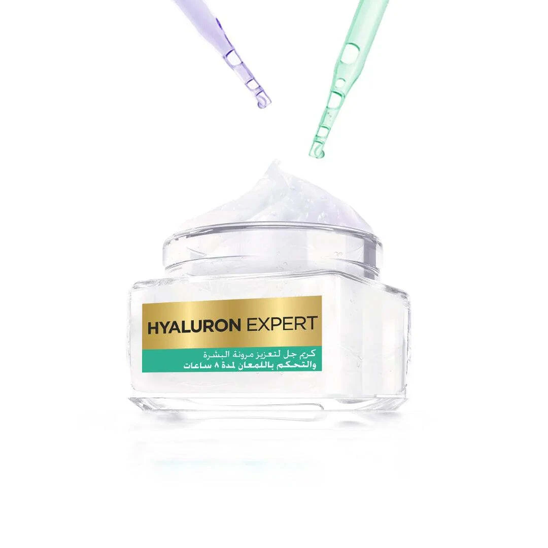 L'Oreal Paris Hyaluron Expert Moisturiser and Anti-Aging 8h Shine Control Replumping Gel -Cream Gallery