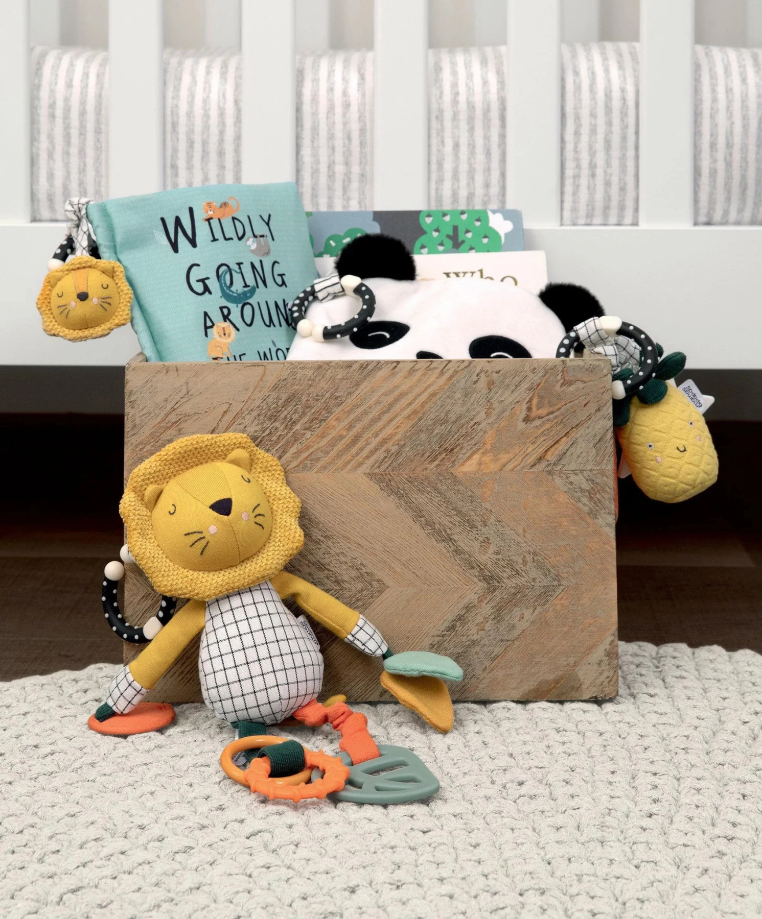 Wildly Adventures Educational Teething Toy - Linkie Pineapple  Gallery