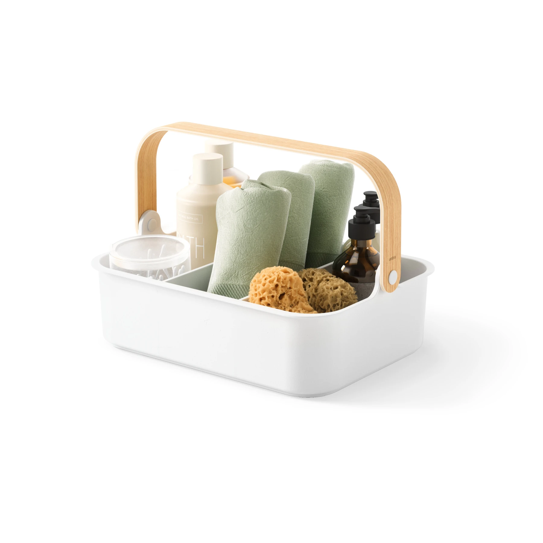  Bellwood Bin 14x10 White/Natural Gallery