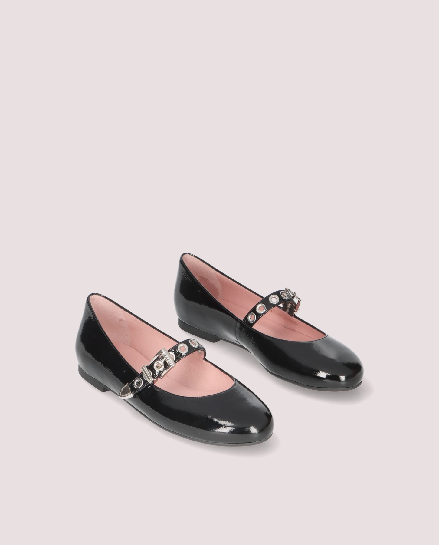  Patent Mary Jane Flats with Embellished Strap Gallery