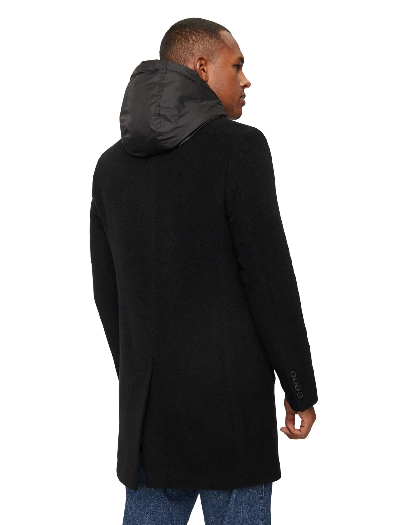Hooded Mid Length Coat Gallery
