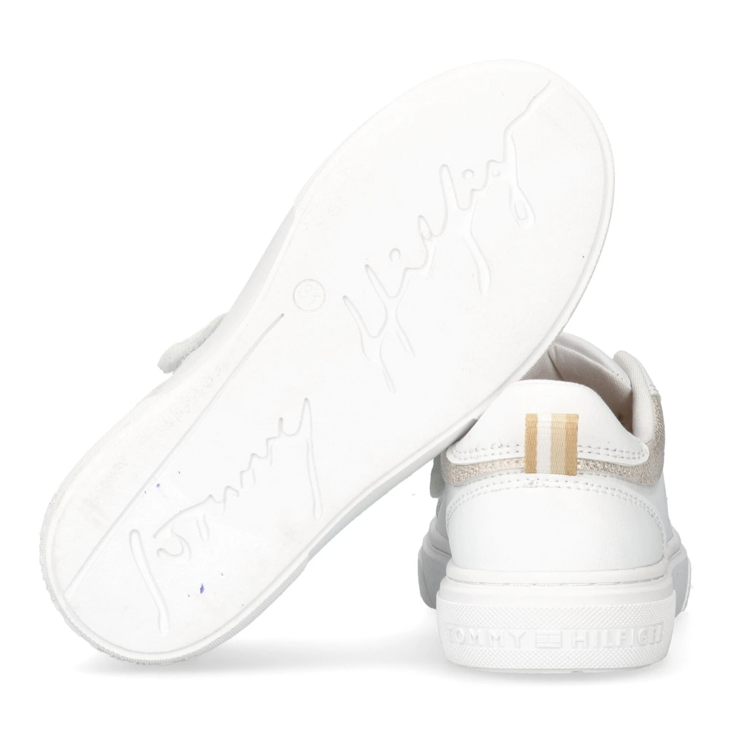 Leather Sneakers with Gold Embellishments Gallery