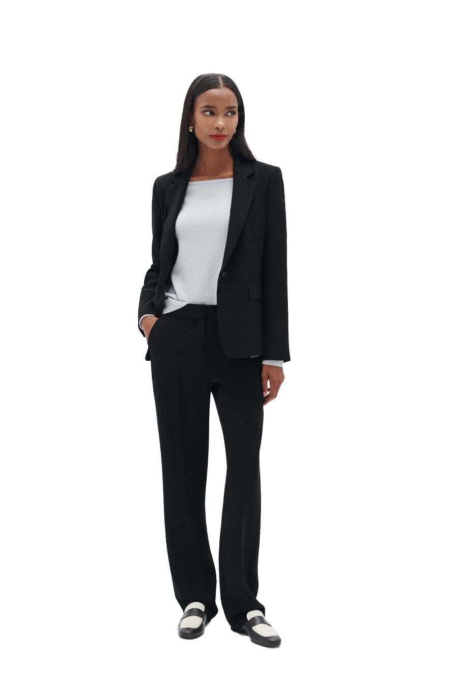 Classic Single Button Blazer Gallery