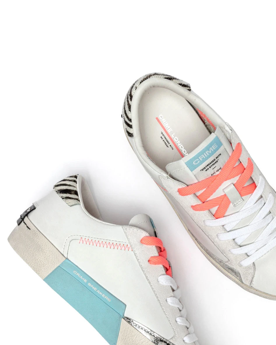 Distressed Tropical Zebra Sneakers Gallery