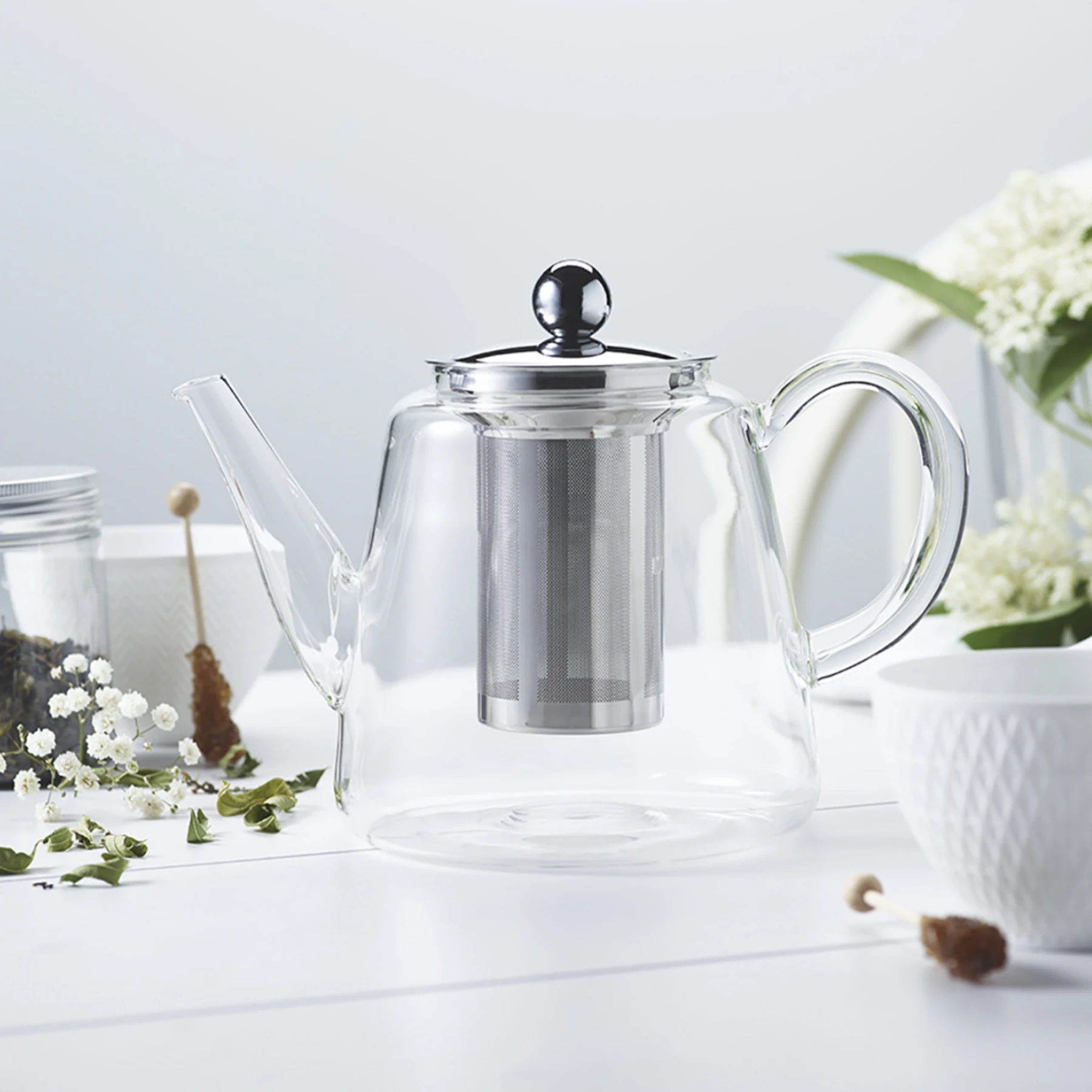 Jasmin glass teapot 0,8 L Gallery