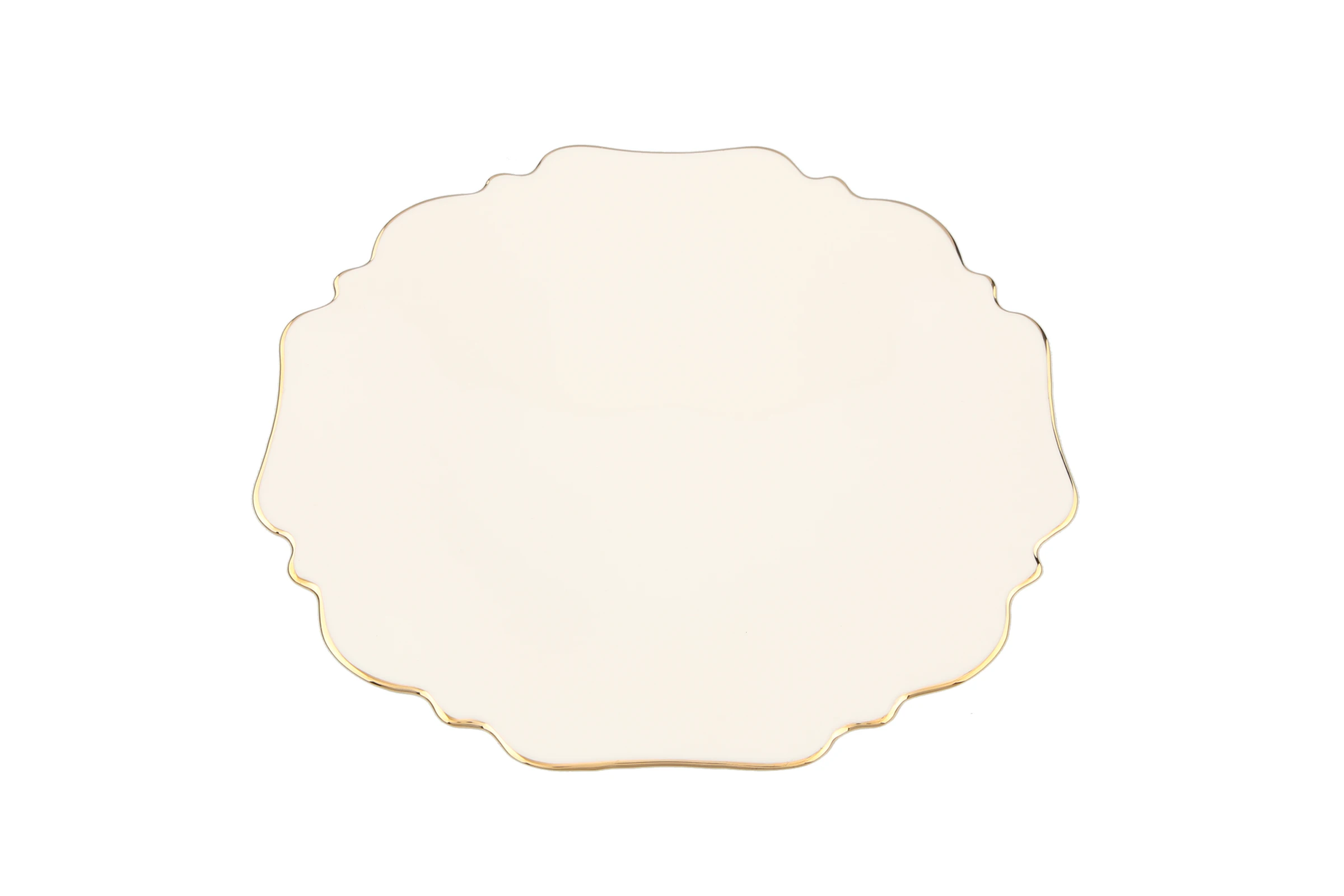  Tide Gold Banded Flat Plate 27cm Gallery