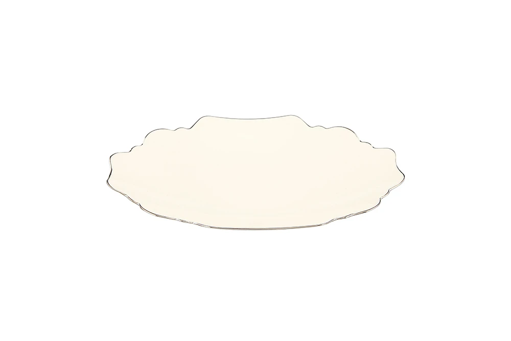  Tide Platinum Banded Oval Plate 24cm Gallery