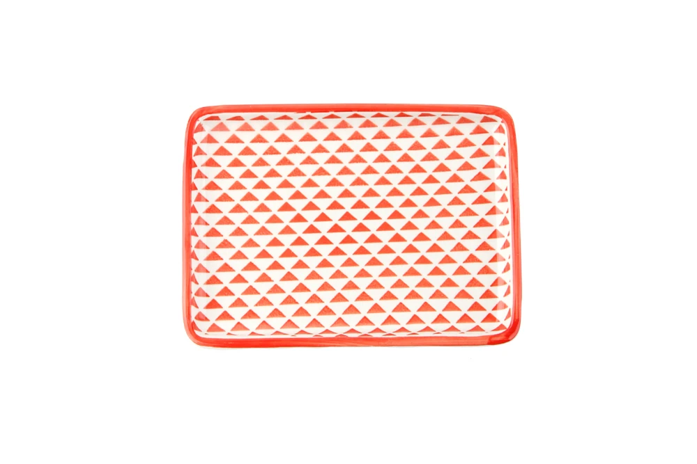  Mix&Match Red Rectangle Plate 15cm Gallery