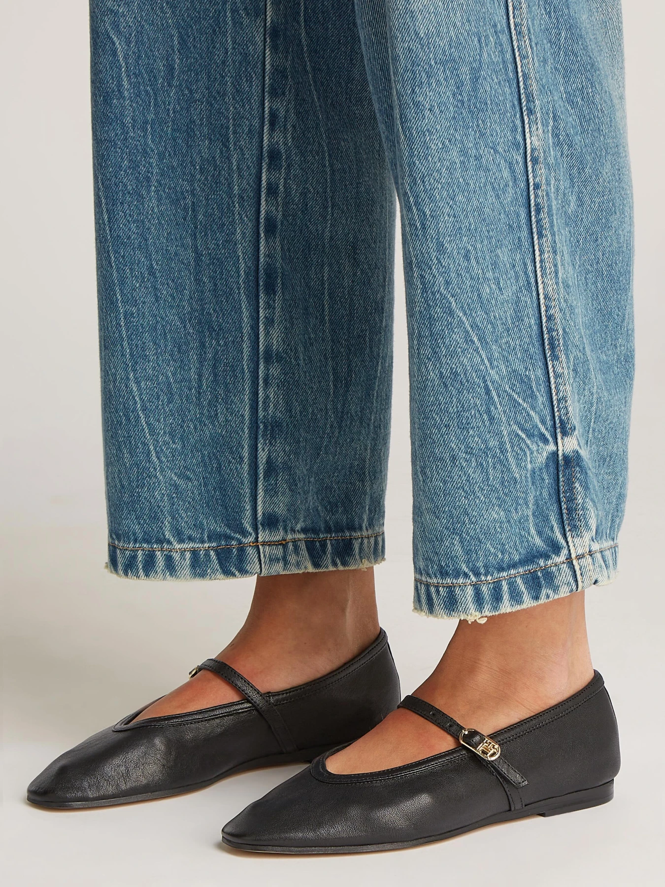  Mary Jane Soft Leather Ballerina Flats Gallery