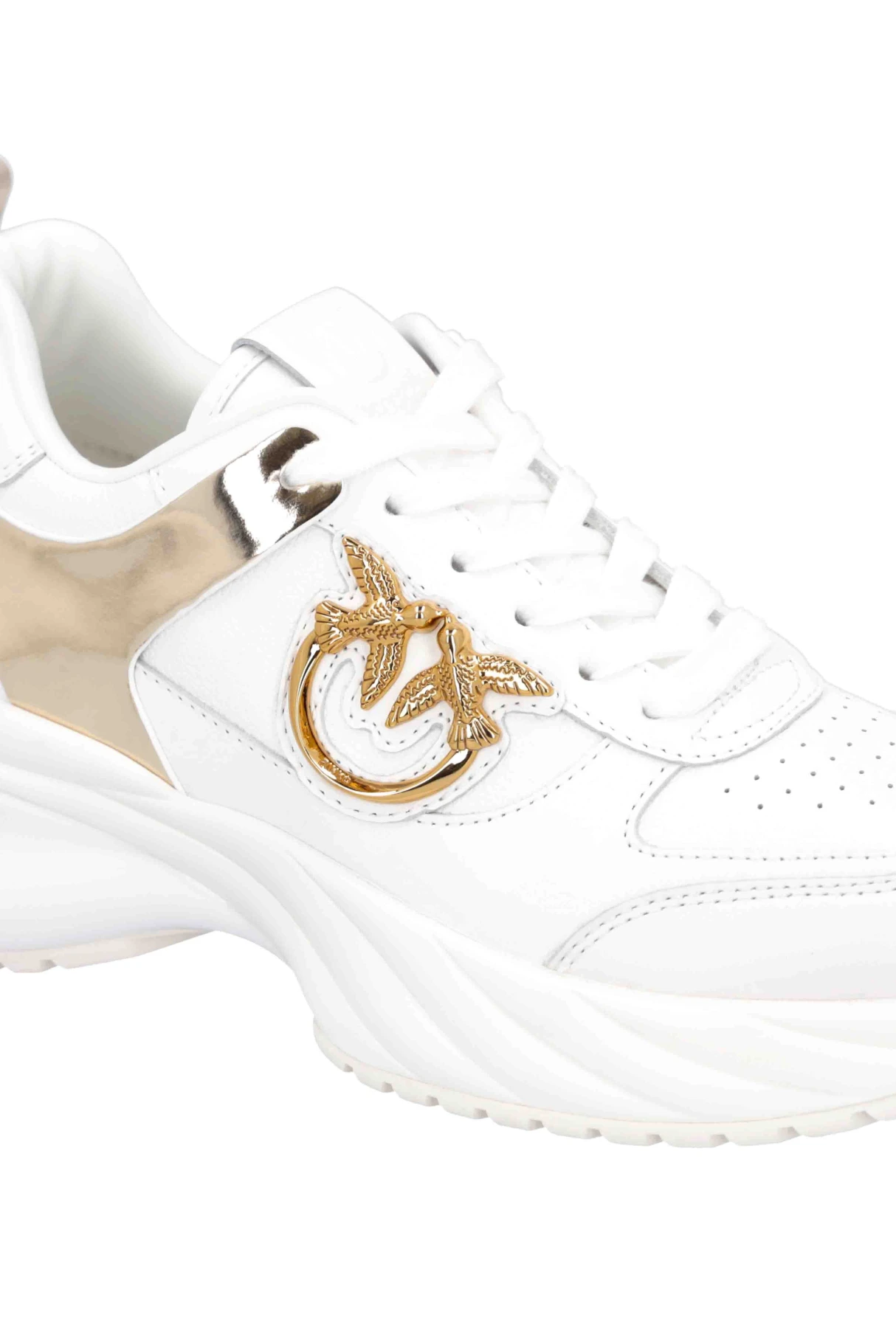 Leather Sneakers with Mirror Detailing Gallery