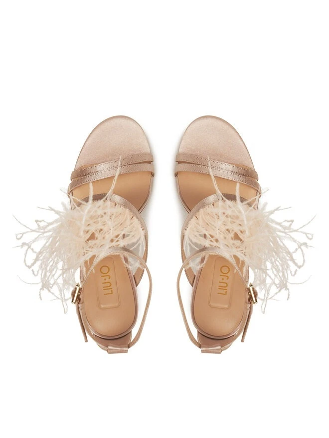 High Heel Sandals with Feathers Gallery