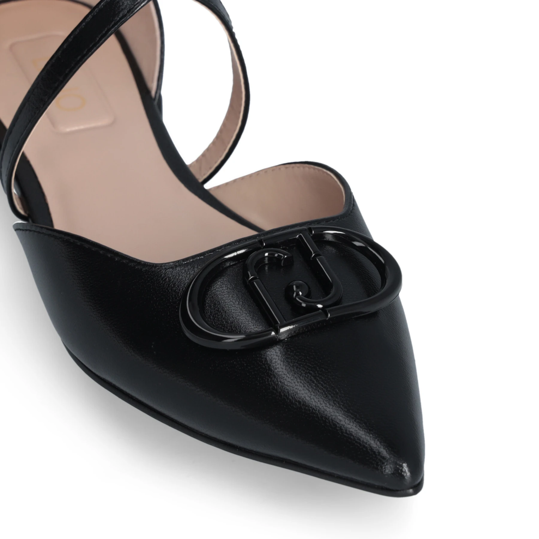   Cross Straps Ballet Flats with Maxi Logo Gallery