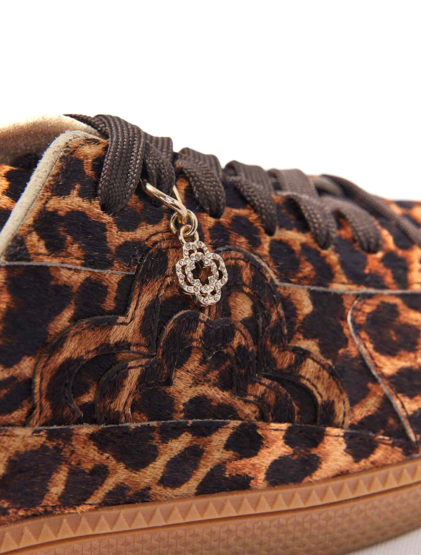 Leopard Print Leather Sneakers Gallery