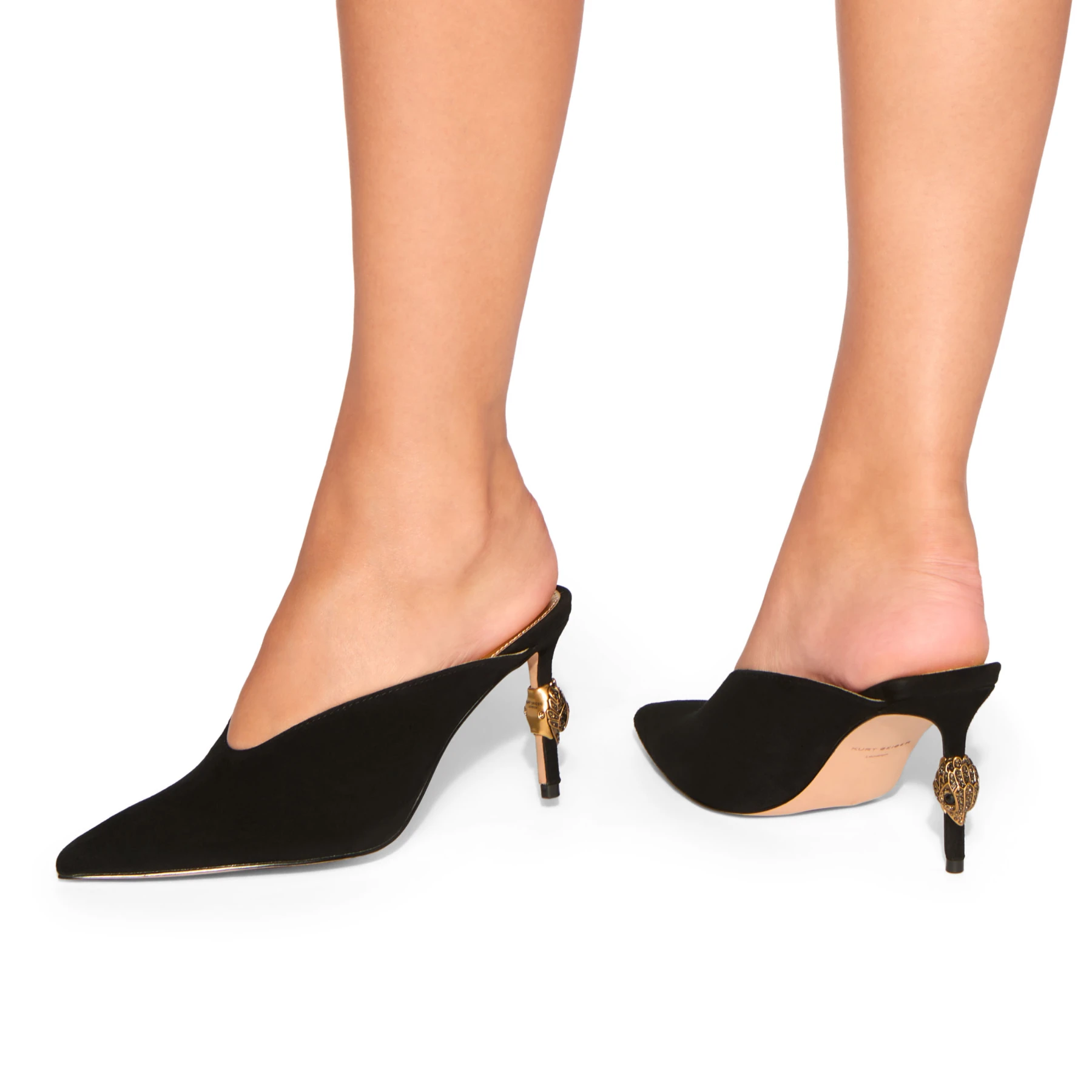  Medusa Embellished Velvet Mules Gallery
