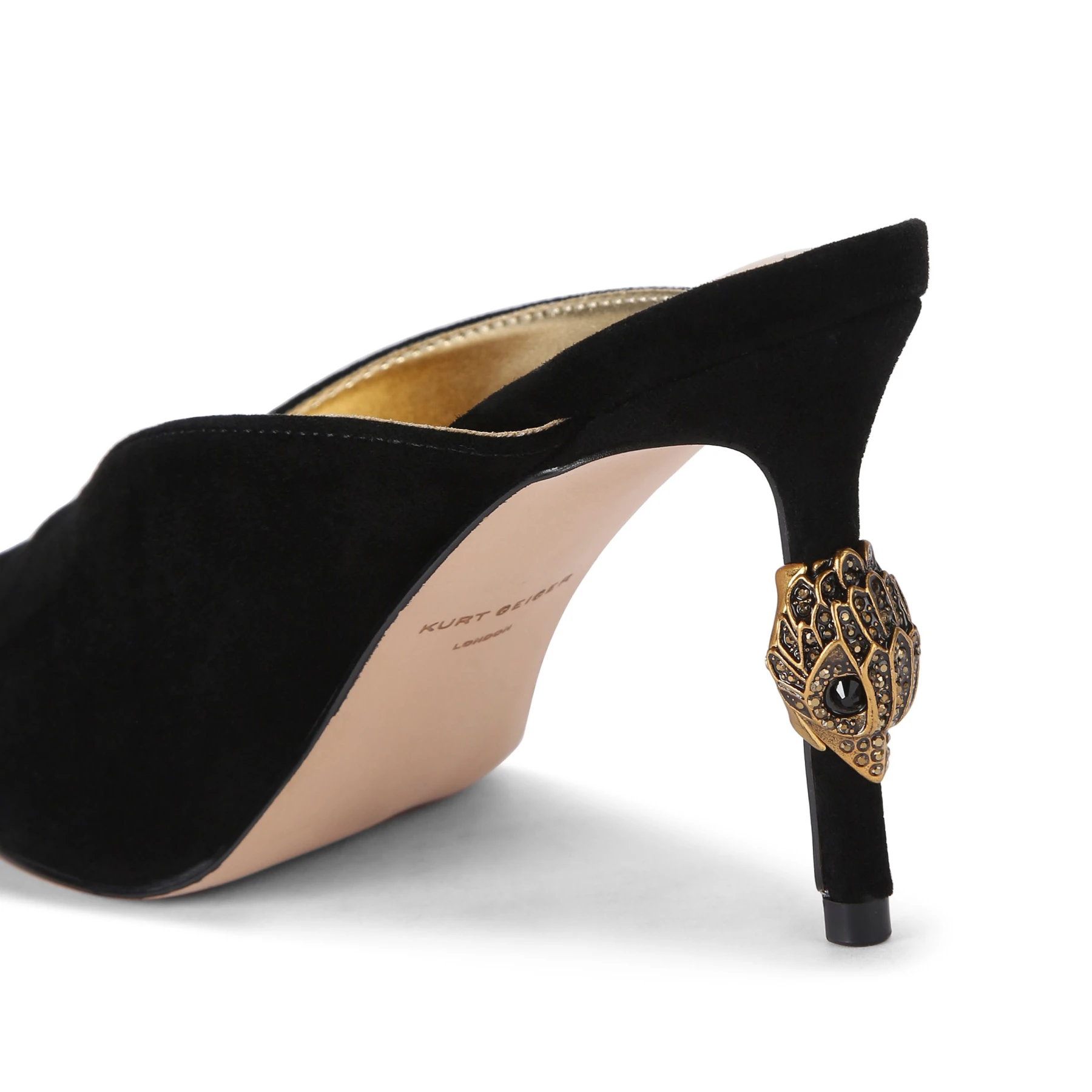  Medusa Embellished Velvet Mules Gallery