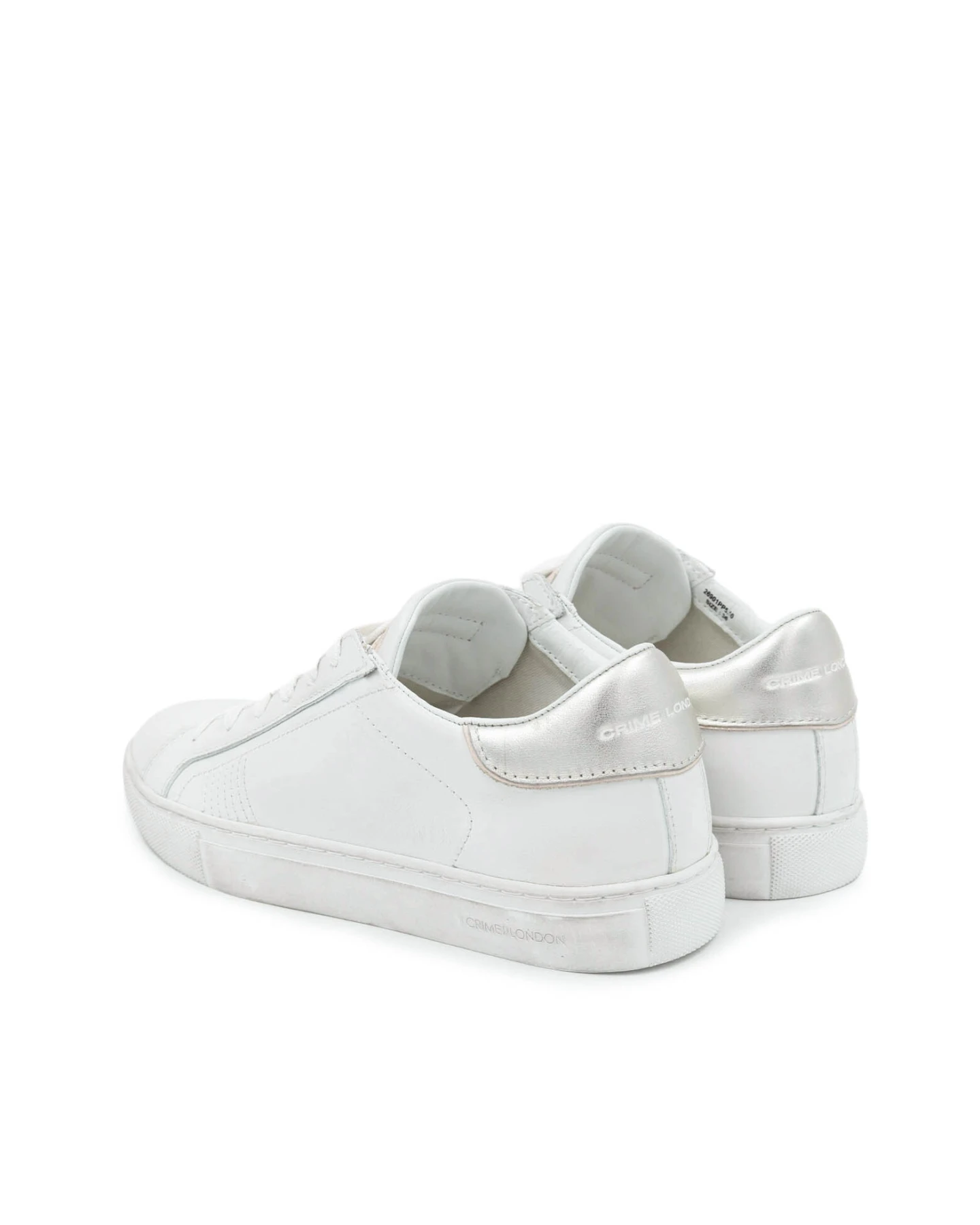 Silver Back Leather Sneakers Gallery