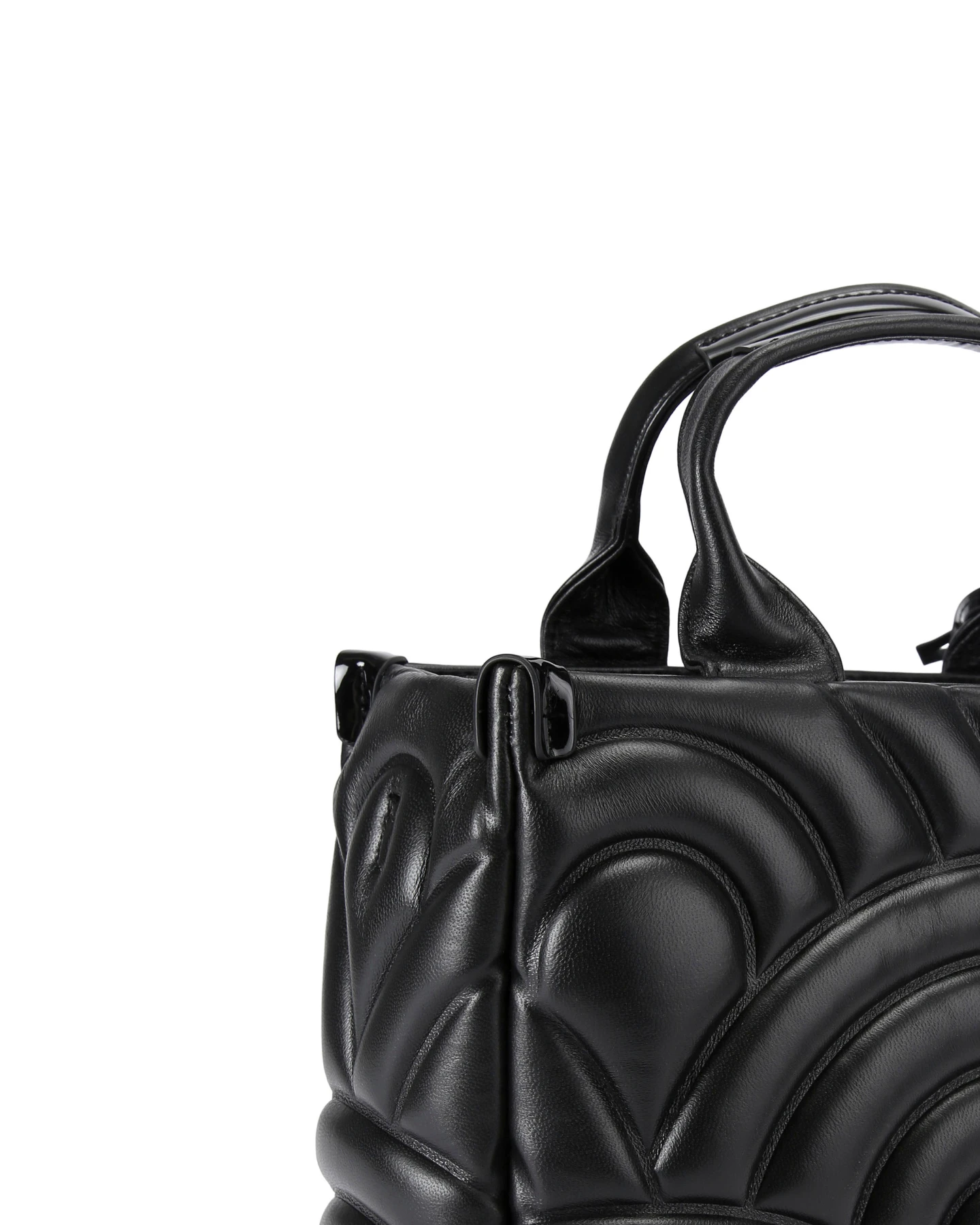  Textured Wave Small Tote Bag Gallery