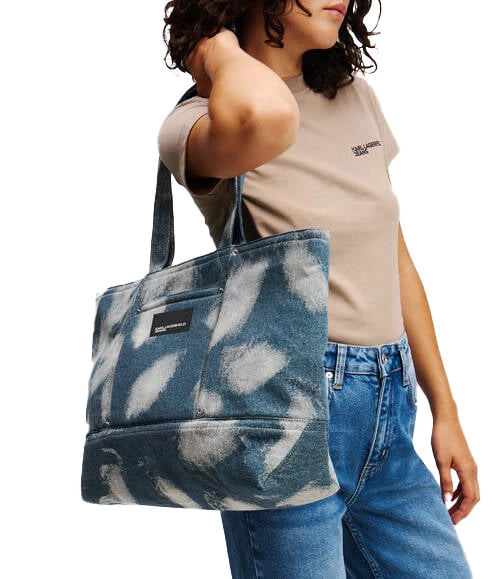  Bleached Denim Shopper Bag Gallery