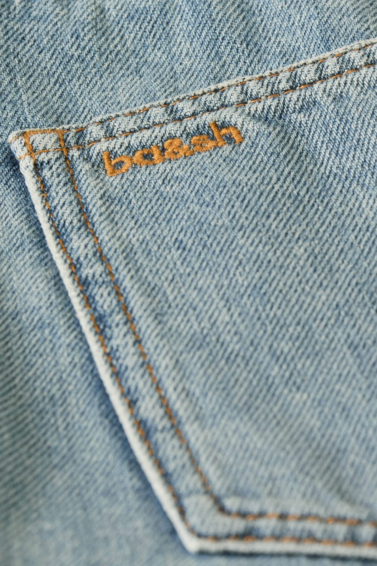 Relaxed Fit Denim Jeans with Knee Seams Gallery