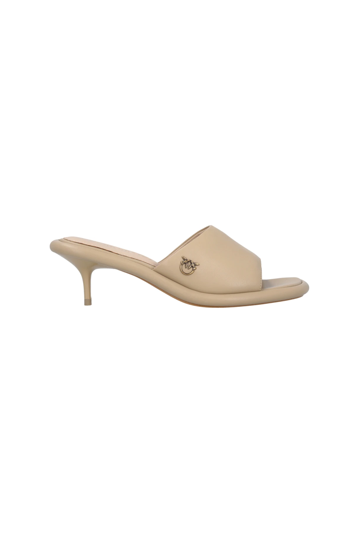 Leather Kitten Heel Mule Gallery