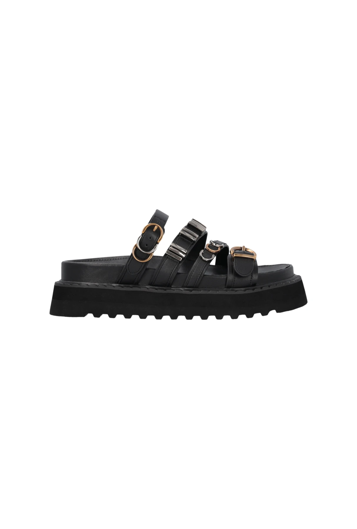 Leather Slip-ons with Wedge and Straps  Gallery