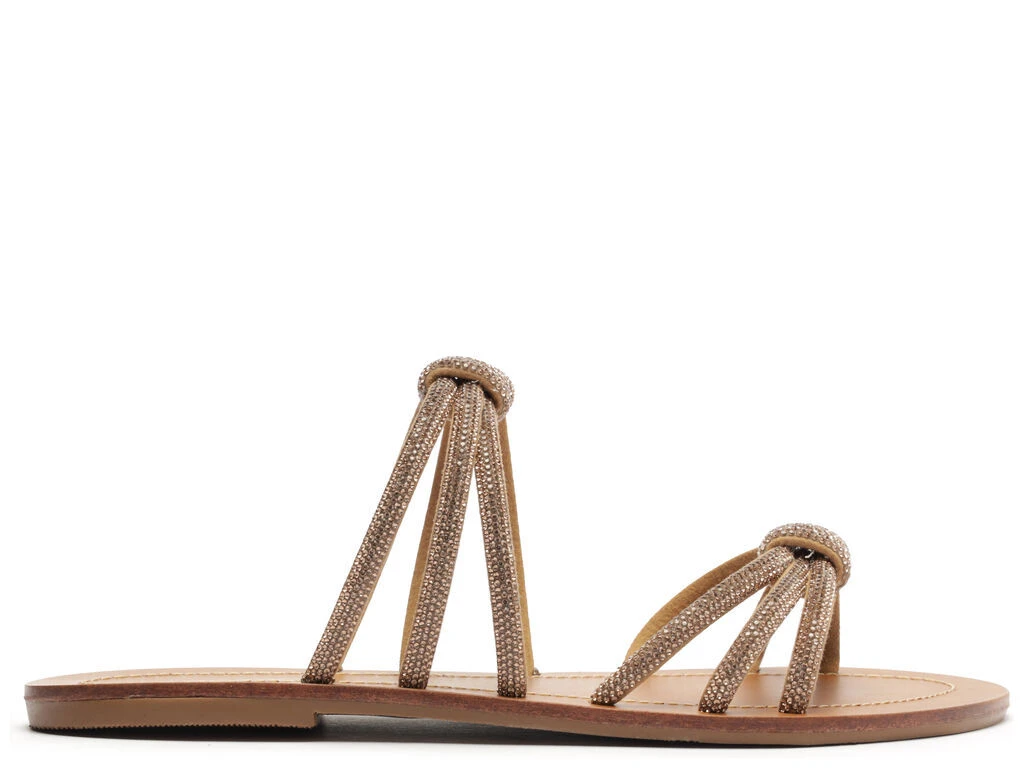 Rhinstone Straps Round Toe Flats Gallery