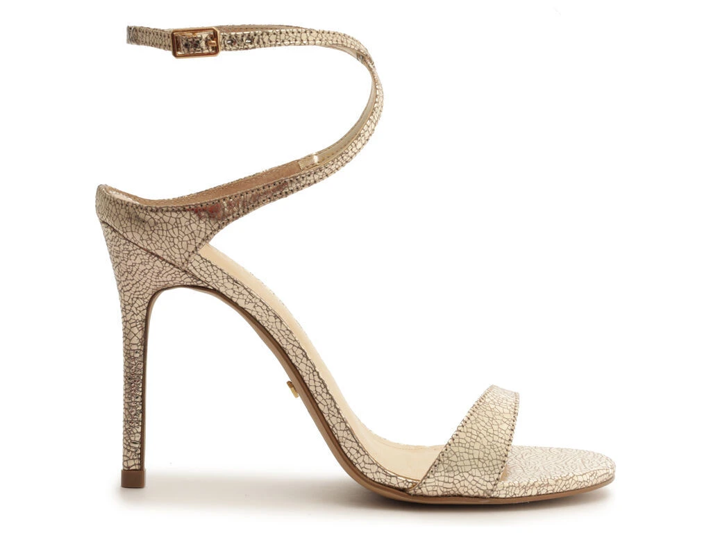 Thin Heel Cross Straps Leather Sandals  Gallery