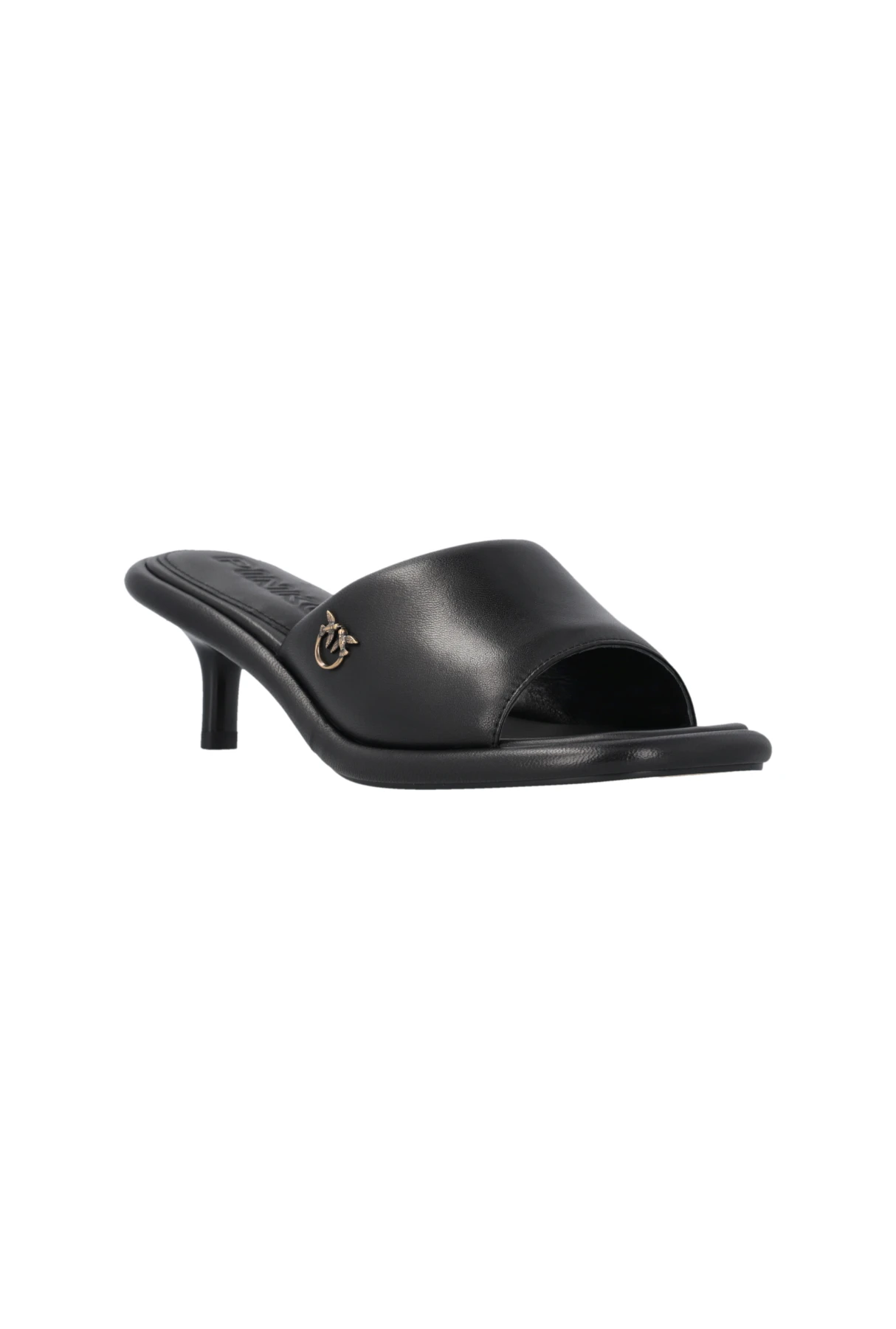 Leather Kitten Heel Mule Gallery