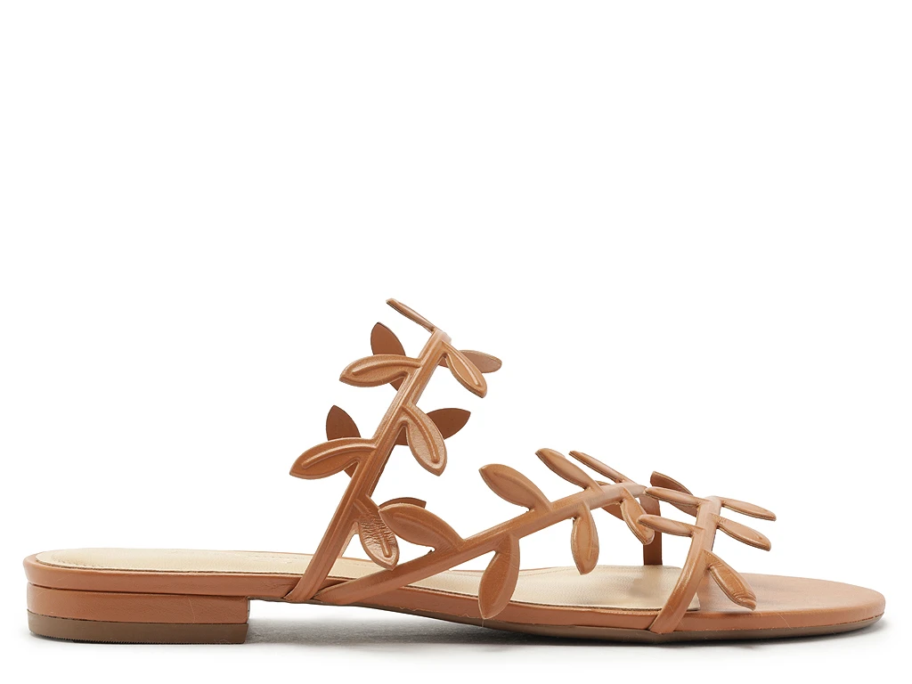 Flat Sandal with Leaf Detail Gallery