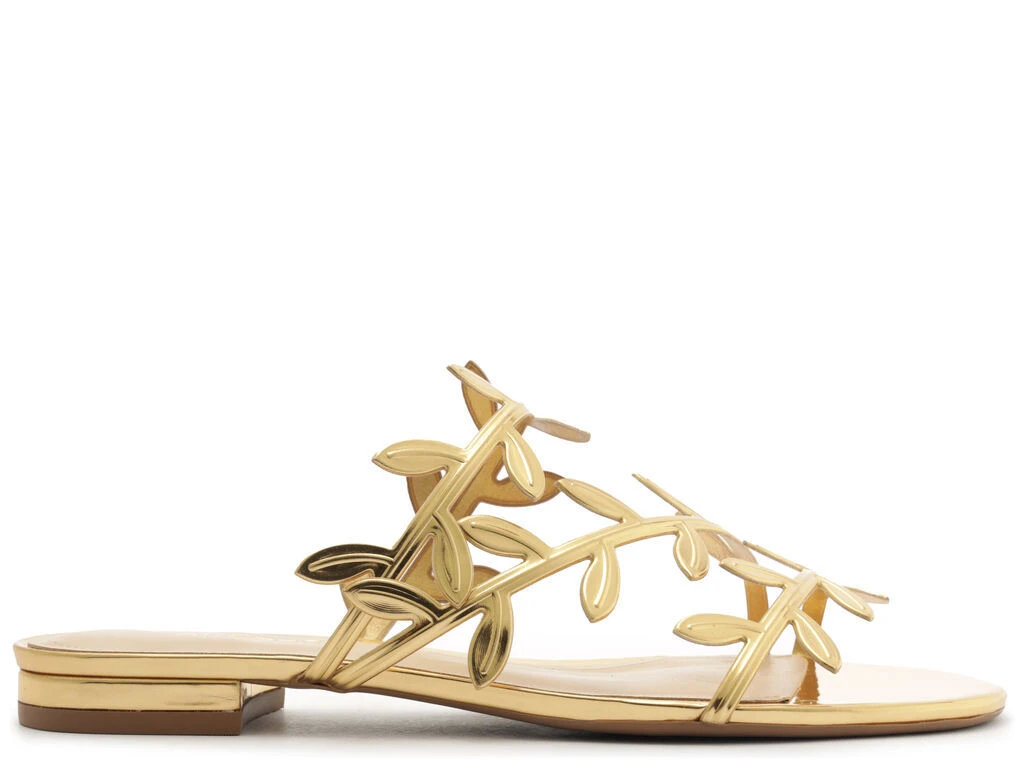 Flat Sandal with Leaf Detail Gallery